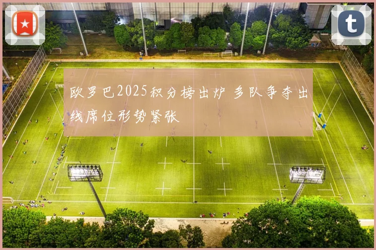 欧罗巴2025积分榜出炉 多队争夺出线席位形势紧张